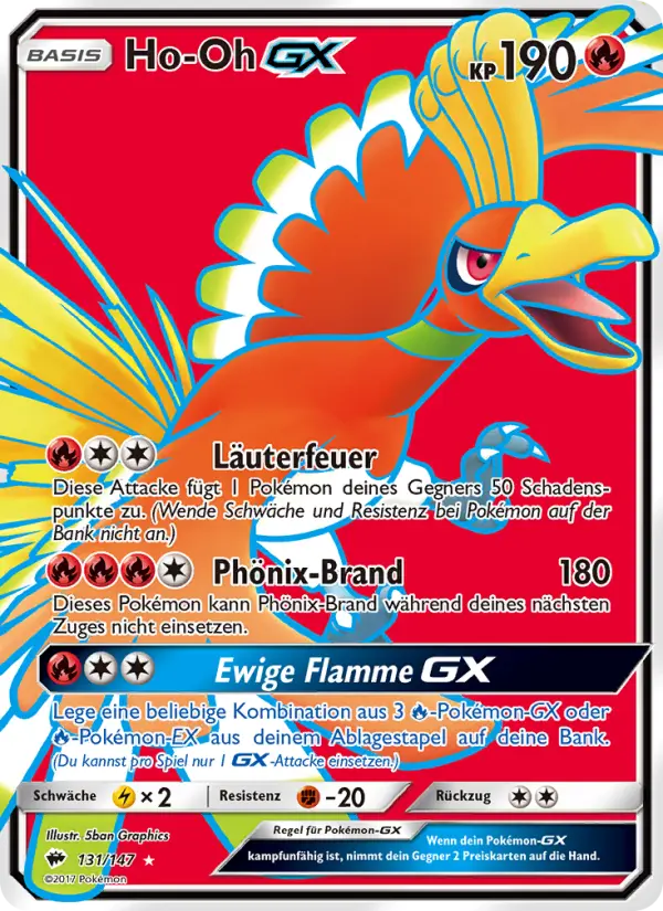 Ho-Oh GX #131 — Nacht in Flammen