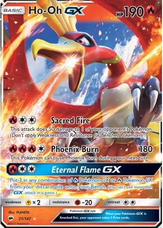 Ho-Oh GX #21 — Burning Shadows