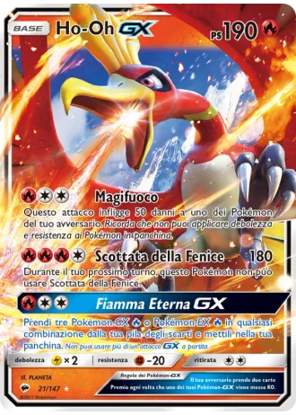 Ho-Oh GX #21/147 — Ombre Infuocate