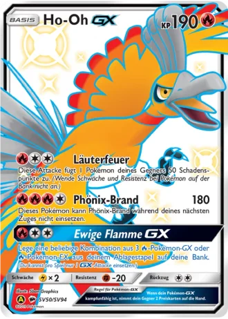 Ho-Oh GX SV50/94 — Schillernde Schatzkammer (Verborgenes Schicksal)