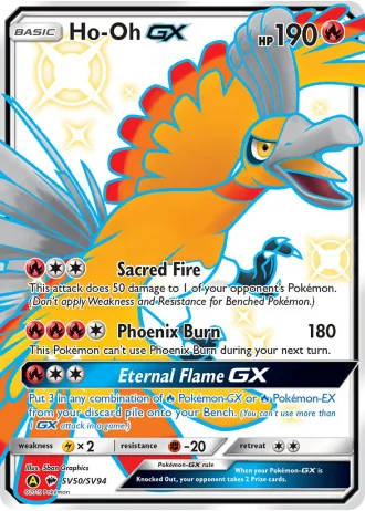 Ho-Oh GX SV50 — Shiny Vault (Hidden Fates)