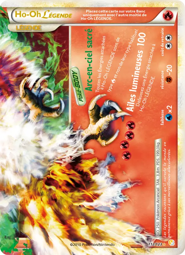 Ho-Oh LÉGENDE #112 — HeartGold SoulSilver