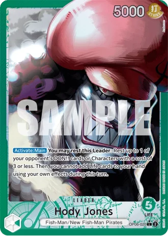 Hody Jones (OP06-020) (Alternative Art) — Wings of the Captain (OP06)