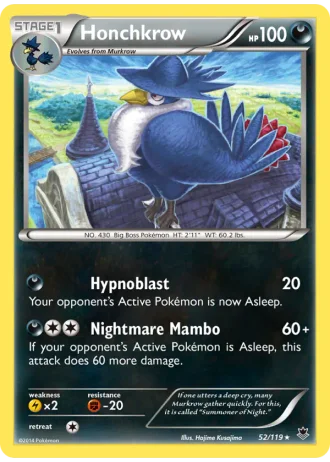 Honchkrow #52/119 — Phantom Forces