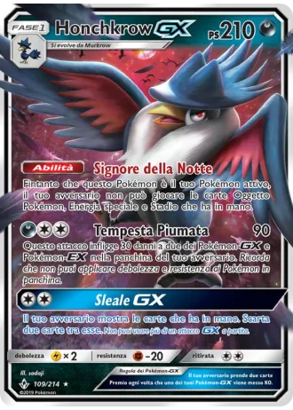 Honchkrow GX #109 — Legami Inossidabili