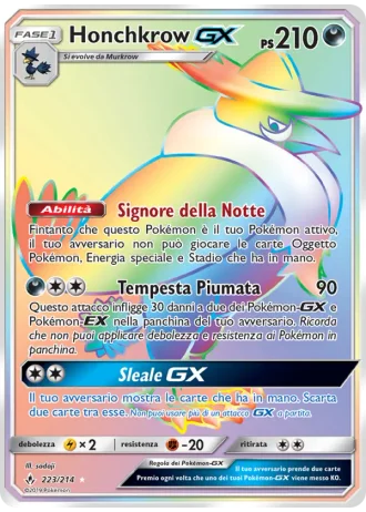 Honchkrow GX #223 — Legami Inossidabili