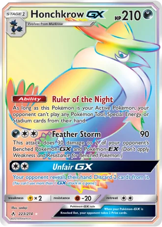 Honchkrow GX #223/214 — Unbroken Bonds