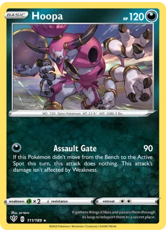 Hoopa #111/189 — Darkness Ablaze