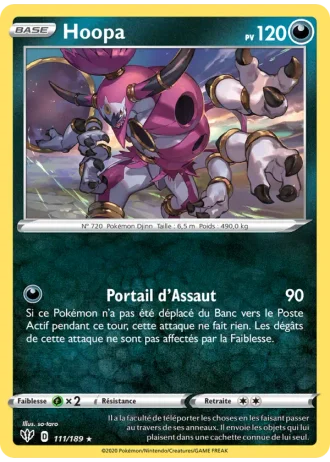 Hoopa #111/189 — Ténèbres Embrasées