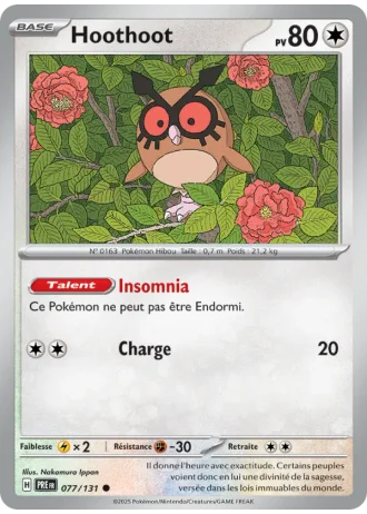 Hoothoot #077/131 — Évolutions Prismatiques