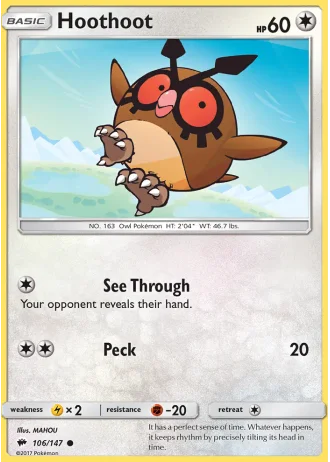 Hoothoot #106 — Burning Shadows