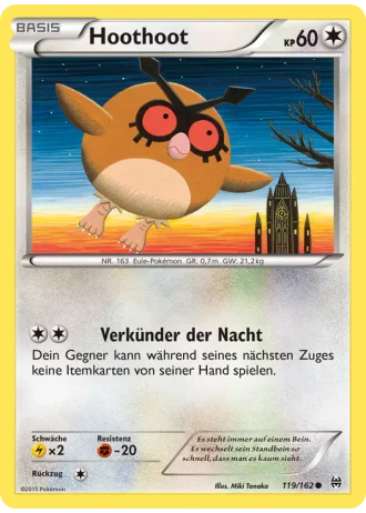 Hoothoot #119/162 — TURBOstart