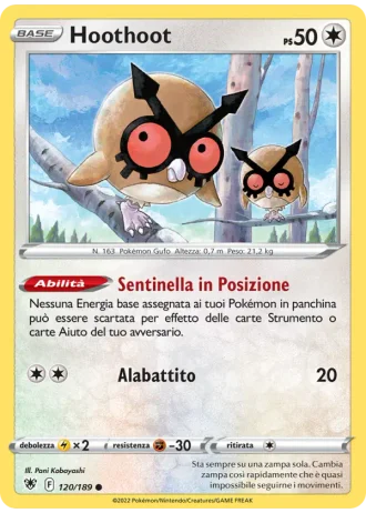 Hoothoot #120/189 — Lucentezza Siderale