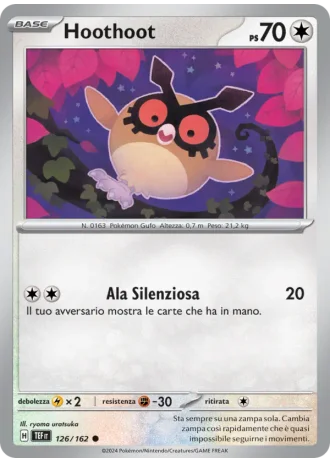 Hoothoot #126/162 — Cronoforze