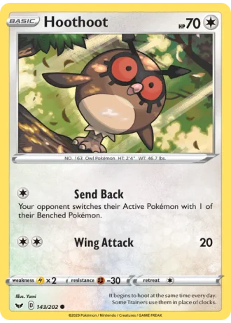 Hoothoot #143/202 — Sword & Shield