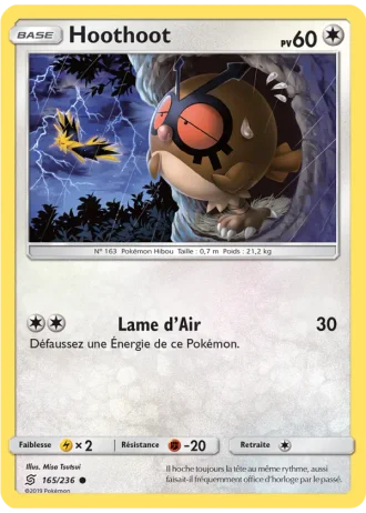Hoothoot #165/236 — Harmonie des Esprits