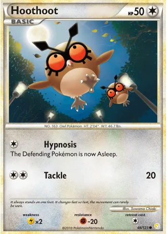 Hoothoot #66/123 — HeartGold SoulSilver