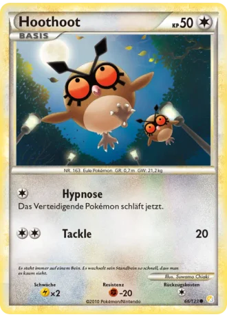 Hoothoot #66/123 — Überraschungskalender 2010