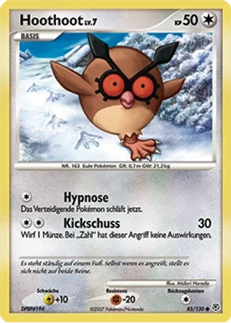 Hoothoot #85/130 — Diamant & Perl