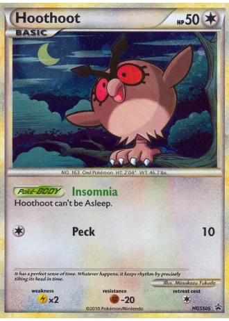 Hoothoot HGSS05 — HeartGold & SoulSilver Promos