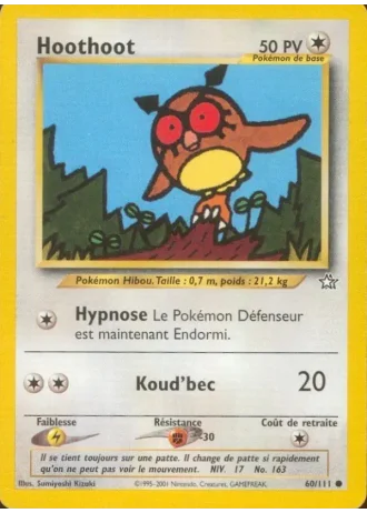 Hoothoot (première édition) #60/111 — Neo Genesis (1ère Édition)