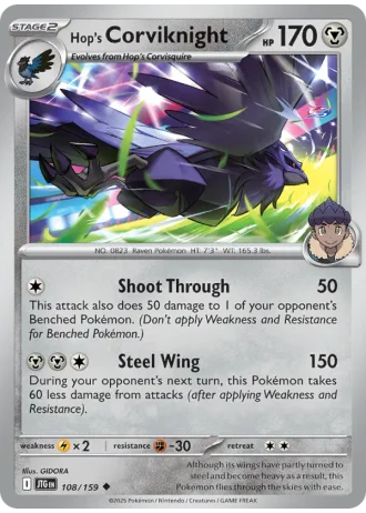 Hop's Corviknight #108 — Journey Together