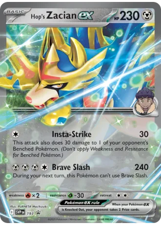 Hop's Zacian ex #193 — Scarlet & Violet Promos
