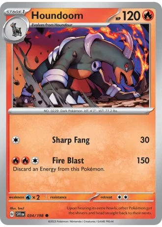Houndoom #034/198 — Scarlet & Violet