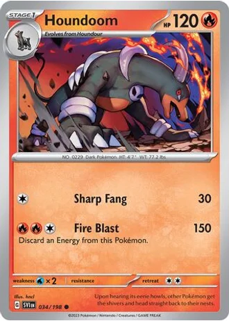 Houndoom #034/198 — Trick or Trade 2023