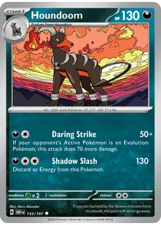 Houndoom #133/197 — Obsidian Flames