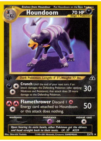 Houndoom (1st Edition) #23/75 — Neo Discovery (1st Edition)