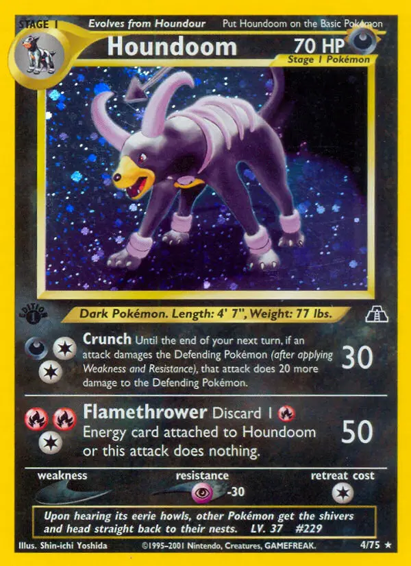 Houndoom (1st Edition) #4 — Neo Discovery (1st Edition)