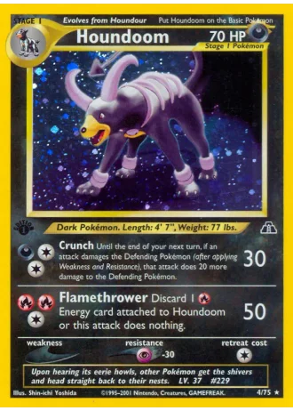 Houndoom (1st Edition) #4 — Neo Discovery (1st Edition)