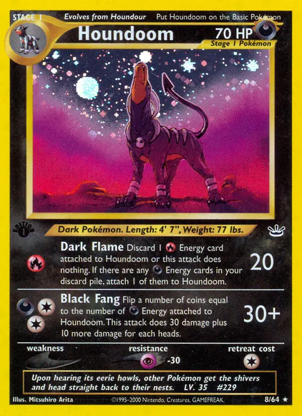Houndoom (1st Edition) #8 — Neo Revelation (1st Edition)