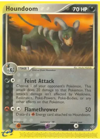 Houndoom #34/97 — EX Drago