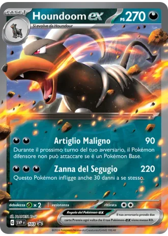 Houndoom ex #103 — Scarlatto e Violetto Promos