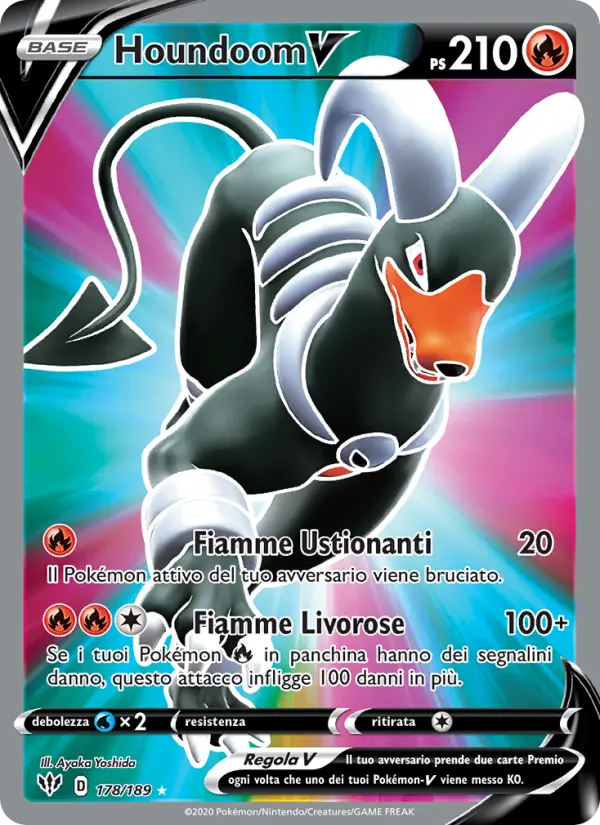 Houndoom V #178 — Fiamme Oscure