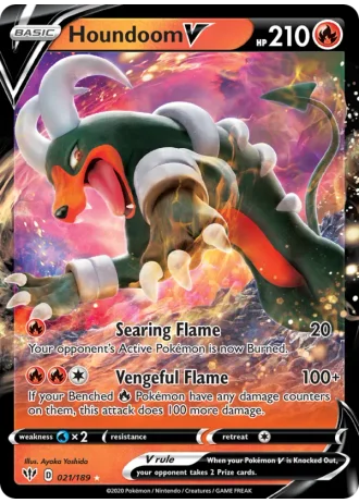 Houndoom V #21/189 — Darkness Ablaze