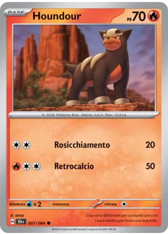 Houndour #007/64 — Segreto Fiabesco
