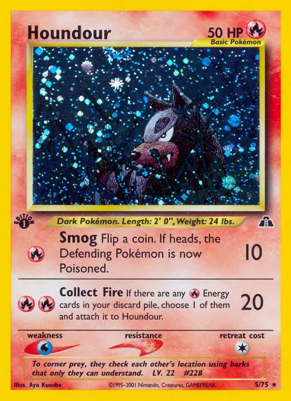 Houndour (1st Edition) #5 — Neo Discovery (1st Edition)
