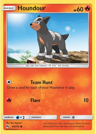 Houndour #45/214 — Lost Thunder