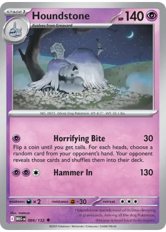 Houndstone #066/132 — Mega Evolution