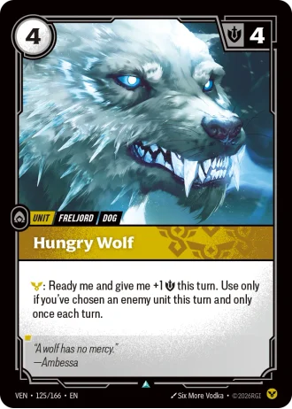 Hungry Wolf #125/166 — Vendetta