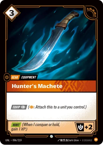 Hunter's Machete #096/219 — Unleashed