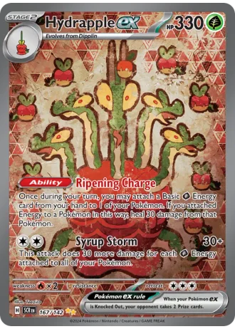 Hydrapple ex #167 — Stellar Crown