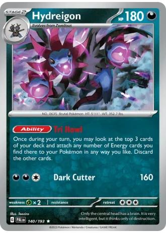 Hydreigon #140 — Paldea Evolved