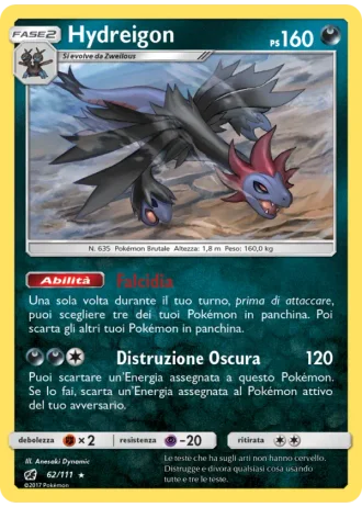 Hydreigon #62/111 — Invasione Scarlatta