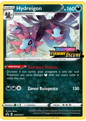 Hydreigon SWSH037 — Spada e Scudo Promos