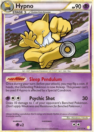 Hypno #23/123 — HeartGold SoulSilver