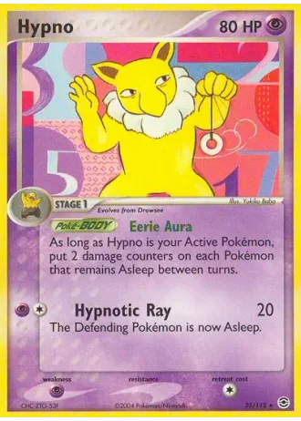 Hypno #25 — EX Feuerrot & Blattgrün